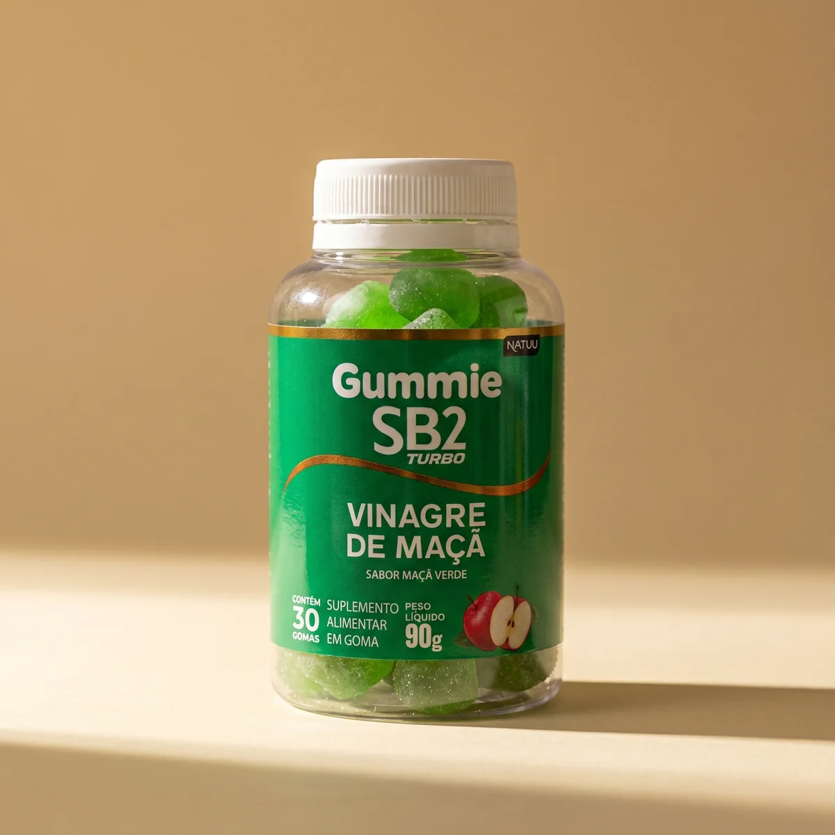 SB2 Gummies — maçã verde