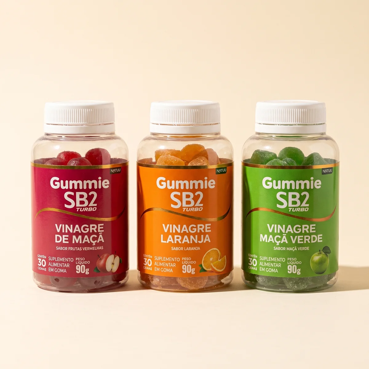 SB2 Gummies — kit 3 potes